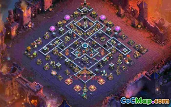Best Town Hall 13 War Base Layout 4djt4 #57155
