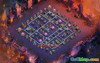 Best Town Hall 13 War Base Layout mzn3a #57152