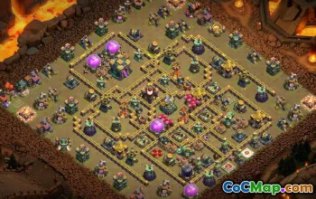 Bästa Town Hall 14 COC Base Layouts & Maps - Kopiera nu! #16148
