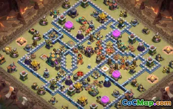 Beste rådhus 14 COC BASE Layouts & Maps for War & Farming #13209