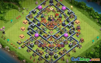 Best Town Hall 14 Farming Base | Clash of Clans Hybrid Link #20933