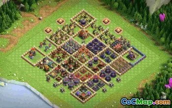 Best Town Hall 16 Progress Base Layout 08ney #57044