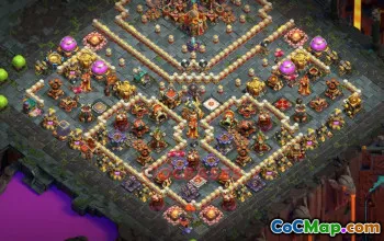 Meilleure base de guerre de l'hôtel de ville 16 - Clash of Clans Copier le lien #18669