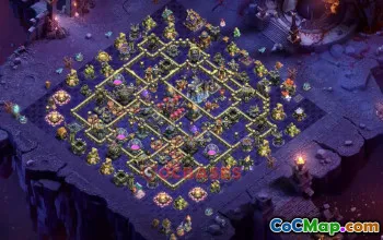 Best Town Hall 18 Hybrid Base Layout #56777