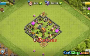 Best Town Hall 4 Farming Base - Anti 2 Stars & More! #24378