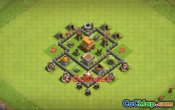 Best Town Hall 4 Farming Base | Clash of Clans Copy Link #22613