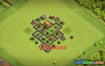 Best Town Hall 4 Farming Base | Clash of Clans Copy Link #23141