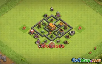 Best Town Hall 4 Farming Base | Clash of Clans Copy Link #24189