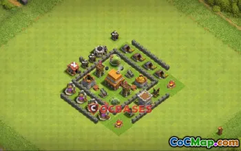 Best Town Hall 4 Farming Base - Copy Link | Clash of Clans #23850