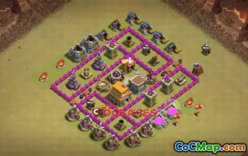 Best Town Hall 6 War Base | Clash of Clans Copy Link #19968