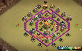 Best Town Hall 6 War Base - Clash of Clans Copy Link #24138