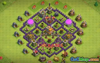 Best Town Hall 7 Farming Base - Anti-Ground & Trophy Ring #20047