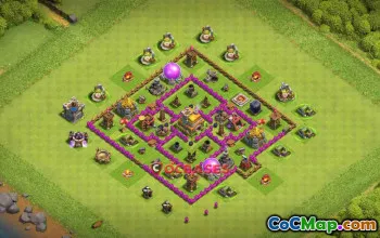 Best Town Hall 7 Hybrid Base: Anti 3-Star & Ground/Air Defense #23198
