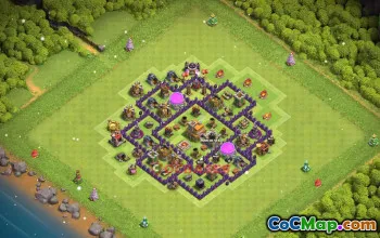 Best Town Hall 7 Hybrid Base - Download & Protect Resources! #19454