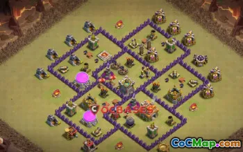 Best Town Hall 7 War Base: Anti 2 Stars & Anti Air Setup #20222