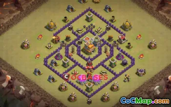 Best Town Hall 7 War Base - Anti 2 Stars | Clash of Clans #20028
