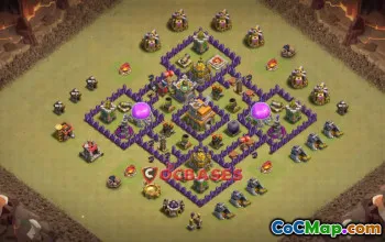 Best Town Hall 7 War Base: Anti-Air Strategy & Copy Link #20402