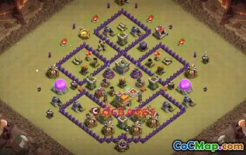 Best Town Hall 7 War Base Copy Link | Clash of Clans Tips #20392