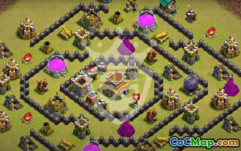 Best Town Hall 8 Base Layouts for Clash of Clans #52807