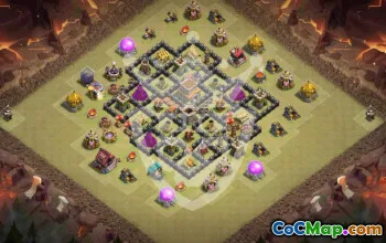 Best Town Hall 8 Base Layouts with Copy Links #54225