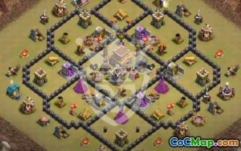Best Town Hall 8 Clash of Clans Base Layouts #53949