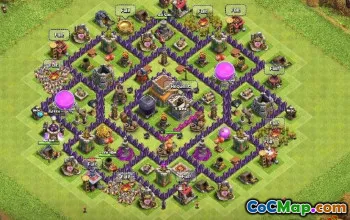 Bästa stadshus 8 COC Baslayouter: Jordbruk och trofékartor #14360