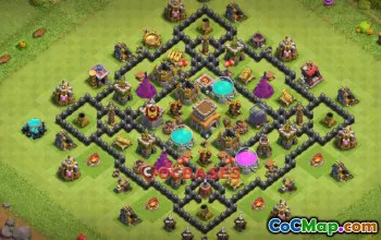 Best Town Hall 8 Farming Base - Anti 3 Stars & Compact Design #19981