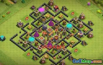 Best Town Hall 8 Farming Base | Anti 3 Stars & Trophy Boost #20418