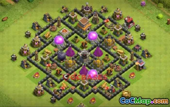 Best Town Hall 8 Farming Base | Clash of Clans Copy Link #22676