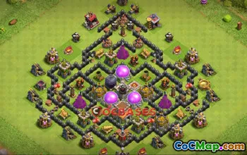 Best Town Hall 8 Farming Base | Clash of Clans Copy Link #23942