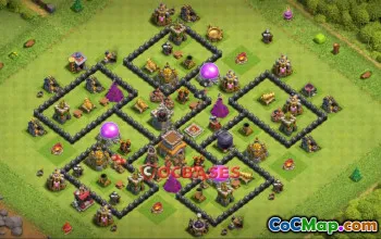 Best Town Hall 8 Farming Base - Copy Link for Clash of Clans #23529