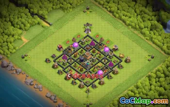 Best Town Hall 8 Trophy Base for Clash of Clans | TH8 Guide #21881