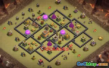 Best Town Hall 8 War Base - Clash of Clans Copy Link #22011