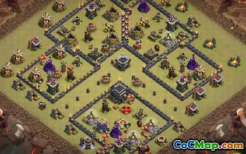 Mejor Ayuntamiento 9 Diseños base para COC - Mapas y enlaces #13372