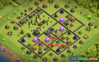 Best Town Hall 9 Farming Base - Copy Link | Clash of Clans #22198