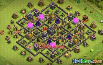 Best Town Hall 9 Farming Base - Copy Link | Clash of Clans #22956