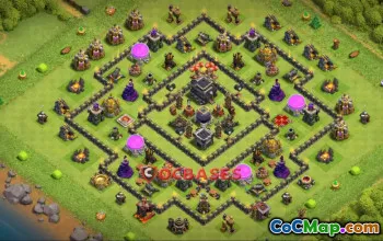 Best Town Hall 9 Farming Base: Copy Link for Clash of Clans #24211