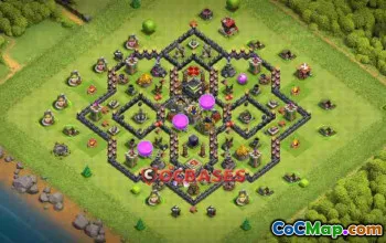 Best Town Hall 9 Hybrid Base - Anti 2 Stars & Ground Attack #23168