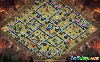 Best War Base TH13 Links 2024 - Clash of Clans Defense #20970