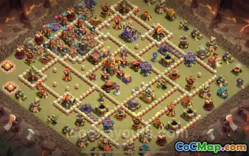 Best War Base TH16 Anti-Everything with Link #55335