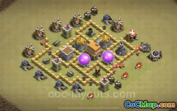 Best War Base TH5 - Hybrid CWL Base Copy & Links #18281
