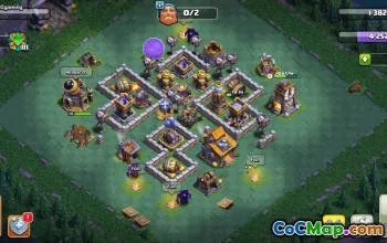 builder hall 10, builder/trophy/farming base layout #37798