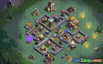 builder hall 10, builder/trophy/farming base layout #38434