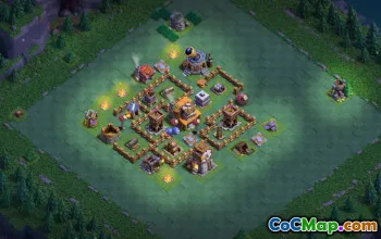builder hall 4, builder/trophy/farming base layout #38787
