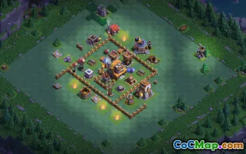 builder hall 4, builder/trophy/farming base layout #38909