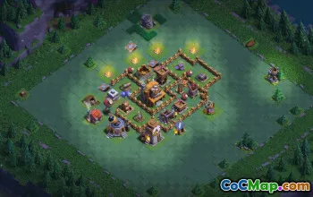 builder hall 4, builder/trophy/farming base layout #38915