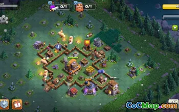 builder hall 4, builder/trophy/farming base layout #40584