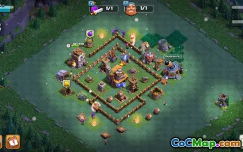 builder hall 4, builder/trophy/farming base layout #40811