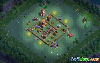 builder hall 4, builder/trophy/farming base layout #40843