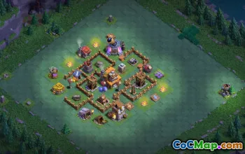 builder hall 4, builder/trophy/farming base layout #41563